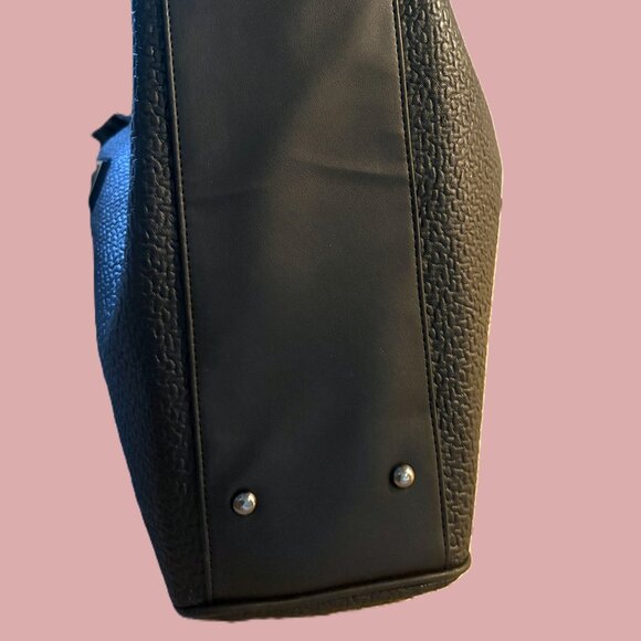 Versace Parfums Luxury Large Black Overnight Tote Gold Hardware NWOT - Picture 11 of 12